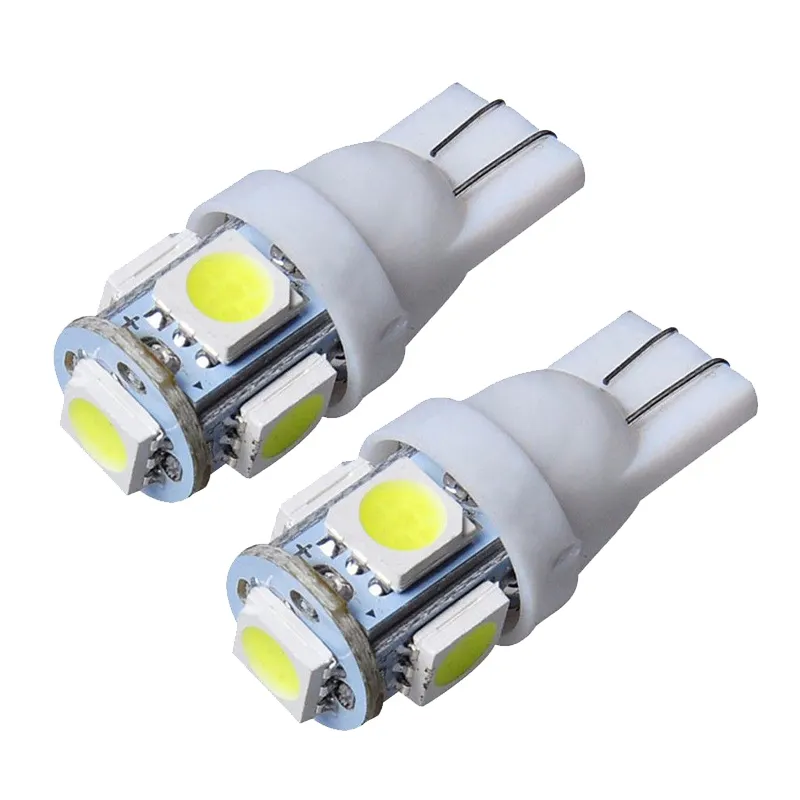 Super Heldere W5W 194 168 T10 5smd 5050 Auto Led Licht Rood Blauw Groen Geel Wit Dc 12V T10 led