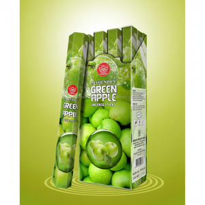 Bâtons d'encens de pomme verte écologique avec parfum naturel Bâtons d'encens de pomme verte pour usage domestique par les exportateurs - Product Image 1