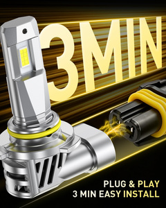 AUXITO 9006 HB3 <b>LED</b> <b>Headlight</b> Bulbs 31W 4000LM 6500K White 1:1 HID <b>Headlight</b> Bulbs with highly bright CSP chips - Product Image 4