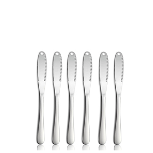 Cuchillos de queso para crema de sándwich de acero inoxidable 430, cuchillo esparcidor de mantequilla de queso mejor personalizado - Product Image 1