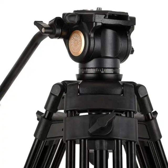 QZSD Camera Tripod Q880 Aluminum Tripod 158cm Professional Heavy Duty Tripod Vlog Stand Max Load 10KG