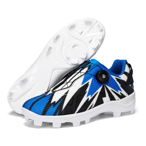 Chaussures de baseball professionnelles unisexes en microfibre avec système de laçage rapide BOA, crampons en caoutchouc moulé TPU, chaussures d'entraînement - Product Image 5