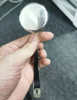 Cuillère doseuse plate en acier inoxydable 304 avec logo personnalisé, 15 ml, 30 ml