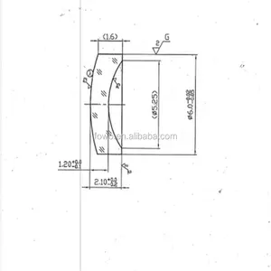 공장 주문 mirco 범위 소형 4mm 5mm 작은 광학적인 볼록한 렌즈