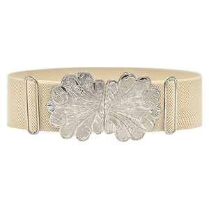 New Wide Elastic Waist <strong>Belt</strong> <strong>for</strong> <strong>Women</strong> Vintage Floral Metal Interlock Buckle Stretchy Cinch <strong>Belt</strong> <strong>for</strong> <strong>Dresses</strong> Coats Fashion Corset - Product Image 6