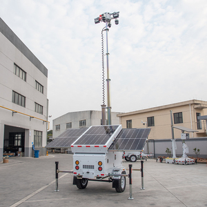 Remolque CCTV independiente alimentar por energia Solar, con Detector de movimiento y lucis de seguridad - Product Image 3