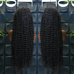 Peluca de Cabello <span class=keywords><strong>Humano</strong></span> Brasileño Virgen de Alta Calidad, Rizado Afro, con Frente de Encaje, Peluca de Cabello <span class=keywords><strong>Humano</strong></span> con Ondas Profundas <span class=keywords><strong>y</strong></span> Rizadas, Peluca Frontal Completa para Mujeres Negras - Product Image 3