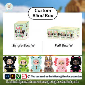 Boneka Vinyl Plush Custom Made dalam Kotak Misteri, Mainan Vinyl Face Pvc Plush Custom Blind Box, Kejutan Misterius Custom - Product Image 6
