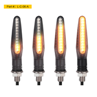 Clignotants avant de moto dynamiques 12V 24 LED 2025 – Feux séquentiels ambre/blanc – Garantie 2 ans – Personnalisation de la marque