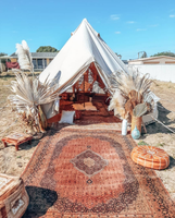 Tente de toile de serrage préfabriquée avec-forme de cloche de yourte de dôme de poêle à bois