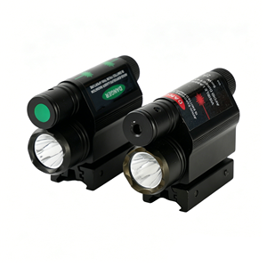 Lunette de visée laser rouge et verte avec lampe torche LED blanche, combo collimateur, lumière de terrain extérieure en aluminium - Product Image 1
