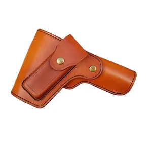 HIBO leather holster manufacturer 1911 custom handmade leather belt gun holsters