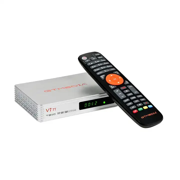 Neueste GTMedia V7 TT 1080P Full HD DVB-T T2 DVB-C H.265 HEVC 770MHz Dual Core 1GB ROM 64MB RAM V7 TT Satelliten-TV-Empfänger