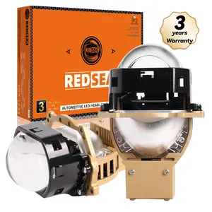 Redsea 150W high power E280L car replacement 3.0 inch bi led lens HIGH LOW beam matrix square bi led projector lens headlight