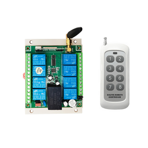 433Mhz 8-kênh phổ điều khiển từ xa Relay <span class=keywords><strong>Receiver</strong></span> mô-đun DC12V/24V cho động cơ ánh sáng Cửa sổ Thiết bị chuyển mạch - Product Image 1