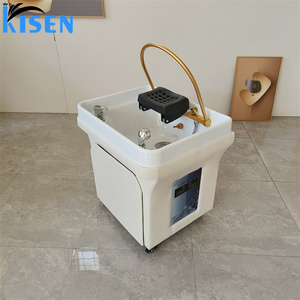 Kisen 핫한 휴대용 샴푸 플라스틱 그릇 배관 찜기 헤어 케어 스타일링 가전 미용 침대 사용을위한 맞춤형 색상