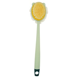Long Handle Flower Bath <b>Brush</b> With Hanging Hole For <b>Back</b> Scrubbing And Exfoliation Adult Use PP Material - Product Image 5