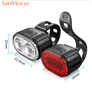 Wholesale Cycling Front Rear Light Set Bike USB <b>Charge</b> Headlight Waterproof LED Taillight - Product Image 5