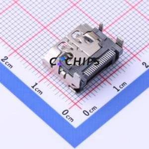 HDMI-HX-19C HDMI Connector SMD Connector ( Connector Type: HDMI-A )( Gender: Female )( Total Number of PINs: 19P ) - Product Image 2