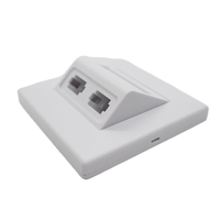 Approvisionnement d'usine 1F Fiber Optique mural 2 core socket FTTH box 2 port Rosette box