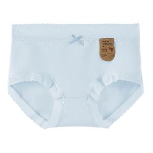 Autumn Winter <b>Women's</b> Bikini <b>Underwear</b> Solid Embroidery Knitted Mulberry <b>Silk</b> Cotton Mid-Rise Hipster Antibacterial Everyday - Product Image 5