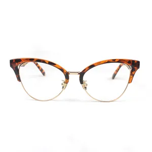 2024热卖新款批发TR抗蓝光眼镜设计师时尚猫眼光学眼镜女眼镜架