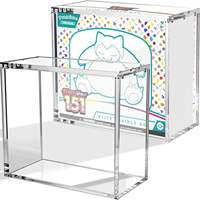 Étui magnétique rectangulaire en acrylique pour Elite Trainer Box (ETB), Booster Box (BB), Ultra-Premium Collection (UPC), carte magnétique