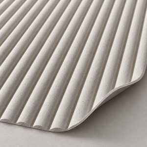 3D Wave Texture MCM Flexible Wall Tile Fluted Soft Ceramic Panel for Hotel Villa Spa <strong>Background</strong> Decoration - Product Image 3
