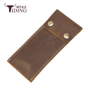 Genuine Leather <b>Watch</b> Storage Bag Brown Rectangle Cowhide Coin Purse <b>Case</b> For Everyday Use - Product Image 4