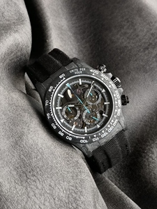 Reloj Mecánico Automático de Lujo con Bisel de Fibra de Carbono Hueco de 40 mm, 4130v - Product Image 2