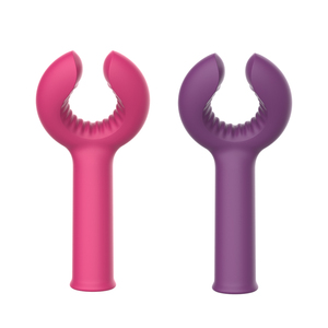 Anillo vibrador en forma de U rosa con carga USB para estimulación sexual en adultos, juguete sexual para hombres. - Product Image 2