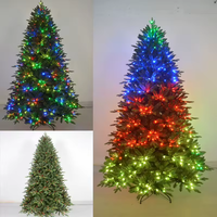 Sapin de Noël artificiel en épicéa, promotion exceptionnelle, moderne, intelligent, extérieur, télécommande, 54 fonctions, éclairage LED, luxe, pré-éclairé, écologique