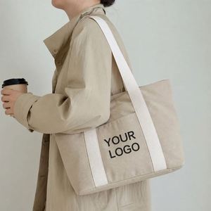 Bolsa de Compras de Lona de Algodón con Logotipo Personalizado, Asa Reforzada, Tamaño Extra Grande para Aventuras al Aire Libre - Product Image 1