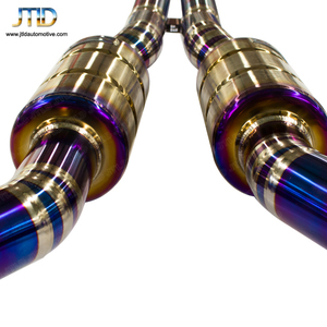 Échappement complet en titane haute Performance avec tuyau avant, pièces pour voiture <span class=keywords><strong>Audi</strong></span> <span class=keywords><strong>A6</strong></span> 3.0T voyage, livraison gratuite - Product Image 4