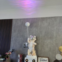 152X40CM Gitaarbeer Alles-in-één Kunstsculptuur Sterrenprojector Luidsprekers RGB Omgevingsverlichting Controle via telefoon Muziek Glow Galaxy DDP