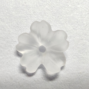 Uni CN Quartz Dépoli Blanc Fleur Forme Pierres Précieuses En Vrac T-1F - Product Image 1