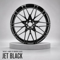 Jantes en alliage d'aluminium forgé de 20 à 22 pouces pour X5/X6/X7 5x112/5x120 PCD ET40, design à 5 branches, avec couvercle décoratif inclus