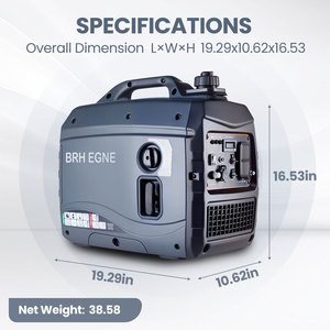 Portable Silent <b>Gasoline</b> Generator 1500w 2kw 2500w Auto Start 50/60Hz Frequency 48V Voltage 1800rpm Speed Power Generato - Product Image 4
