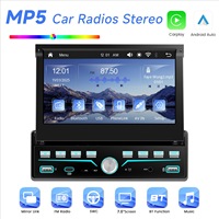 Lecteur MP5 universel pour voiture 7 pouces, écran tactile, navigation intégrée, CarPlay, image inversée, tout en un