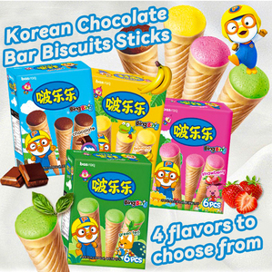 Aperitivos exóticos al por mayor 53,4G <span class=keywords><strong>Bobole</strong></span> coreano en forma de helado Chocolate Sandwich Galleta Sticks - Product Image 3