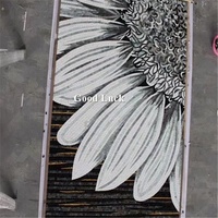 Carrelage de verre moderne fait à la main Mosaïque Art Mural Motifs pour mur intérieur et villa avec parquet Design