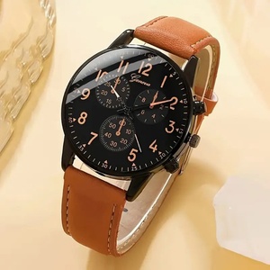 Montres pour hommes tendance, montres mécaniques à bracelet en cuir pour hommes les plus vendues, montres-bracelets, montres décontractées à bracelet en cuir PU - Product Image 5