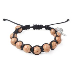 <span class=keywords><strong>Bracelet</strong></span> en <span class=keywords><strong>macramé</strong></span> avec perles en bois, réglable, fait à la main, <span class=keywords><strong>bracelet</strong></span> en corde nouée pour hommes et femmes, bijoux tendance - Product Image 3