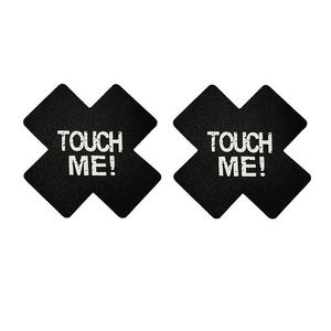 Mamelon Pasties Jetable pour Femmes Boob Cross Pasties Adhésif Nipple Cover Sexy Noir - Product Image 5