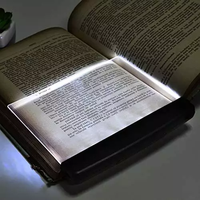 Lampe de livre LED plate alimentée par batterie avec veilleuse de lecture réglable pour les enfants lisant au lit la nuit