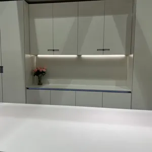 Complete Full Set White Kichen Cabinets Modern Kitchen Furniture Model Sets SUNRISE