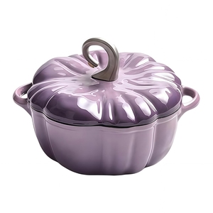 <span class=keywords><strong>Cocotte</strong></span> <span class=keywords><strong>en</strong></span> <span class=keywords><strong>fonte</strong></span> émaillée antiadhésive et durable, forme citrouille, pour ragoûts, rôtis, soupes, casseroles et plats classiques tout-<span class=keywords><strong>en</strong></span>-un - Product Image 1