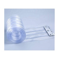 Rouleaux de rideaux en film PVC, épaisseur 2 mm 3 mm, anti-UV, rideaux de porte en vinyle PVC imprimé, kit de quincaillerie de montage