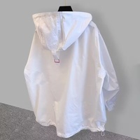 Blouson Bomber Ample Homme Printemps Automne à Capuche Style Rétro Coupe-Vent