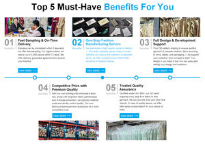 Usine de vêtements de luxe de style européen Fournisseur OEM de mode londonienne Services de traitement de vêtements de qualité supérieure de Chine - Product Image 6